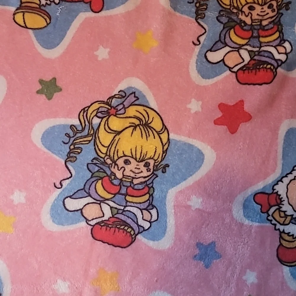 Rainbow Brite Collectible Colorful Blanket 90s 2000s Y2k